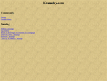 Tablet Screenshot of kramday.com